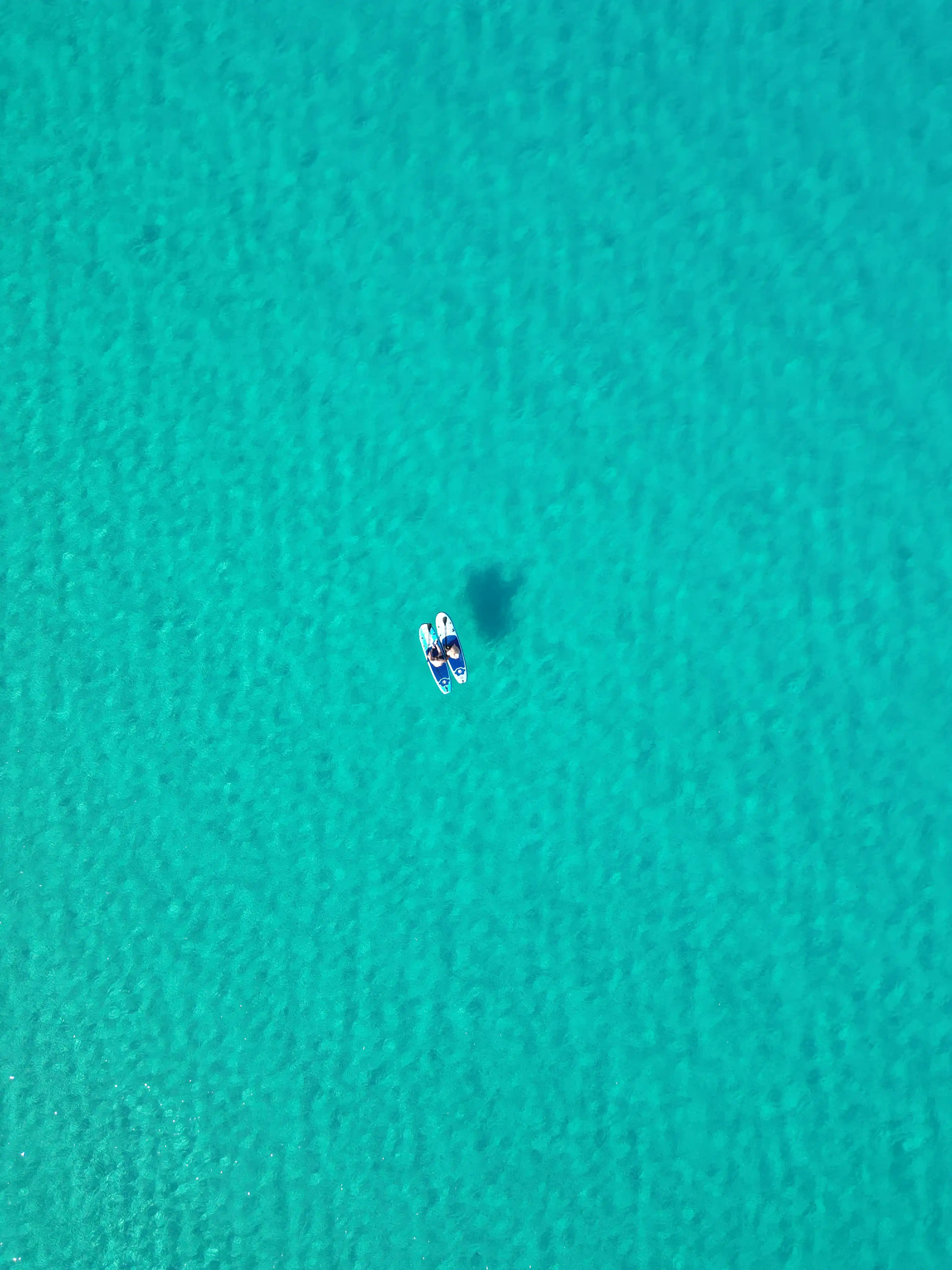 Breathtaking aerial view of a tropical coastline